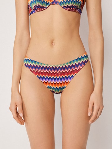 CALZEDONIA Bikinihose 'Vibrant Chevron' in Mischfarben: Vorderseite