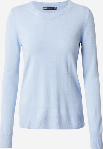 Marks & Spencer Пуловер 'Cashmil' в синьо: отпред