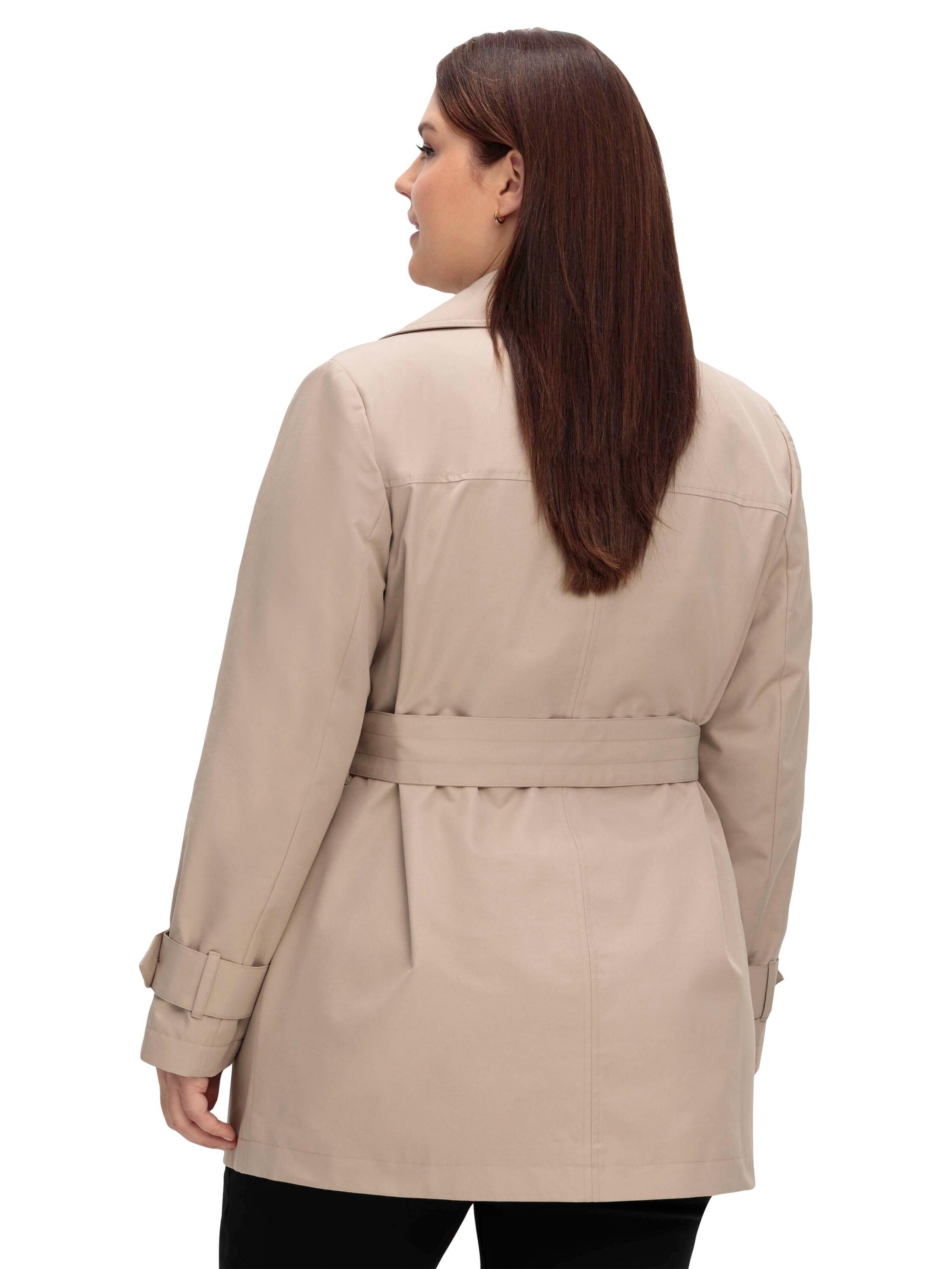 Palton de primăvară-toamnă de la SHEEGO pe bej