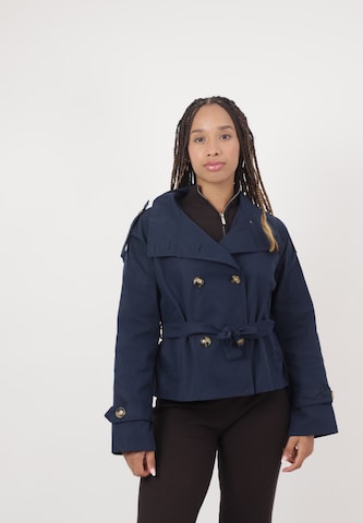 Elara Between-Season Jacket in Blue: front