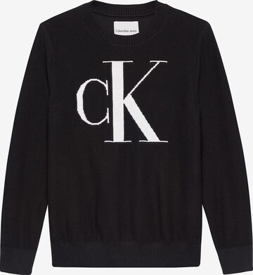 Calvin Klein JeansPulover - crna boja: prednji dio