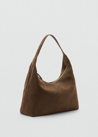 MANGO Shoulder Bag 'Curro' in Brown