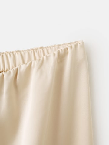 MANGO Широки крачоли Панталон 'LENA' в бежово