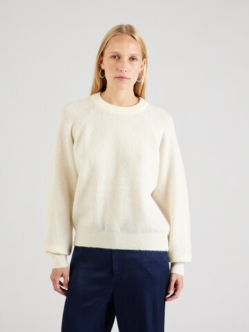NÜMPH Sweter 'NURIETTE' w kolorze biały: przód