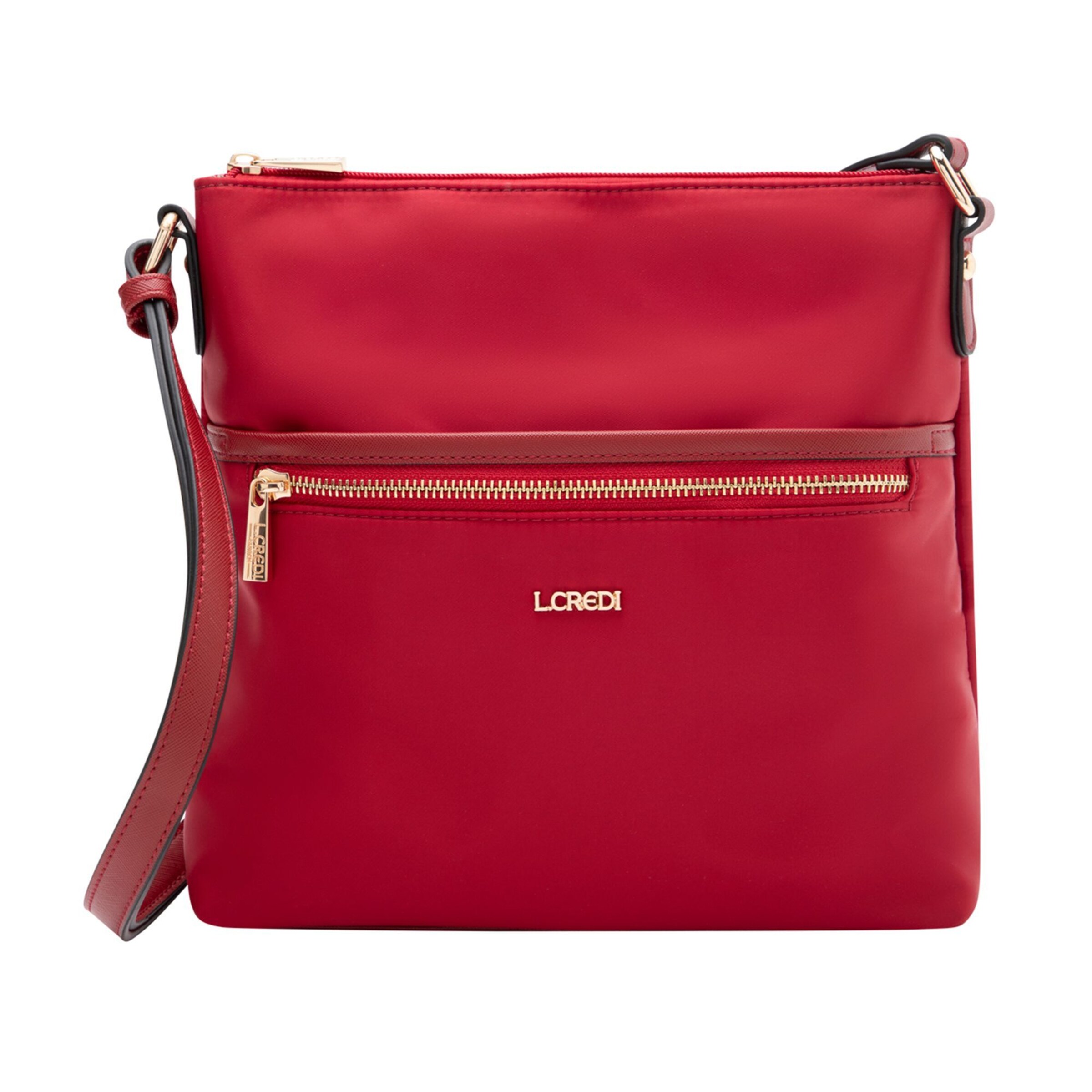 Borsa a tracolla 'Alena' di L.CREDI in rosso: frontale