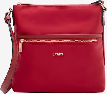 L.CREDI Schoudertas 'Alena' in Rood: voorkant