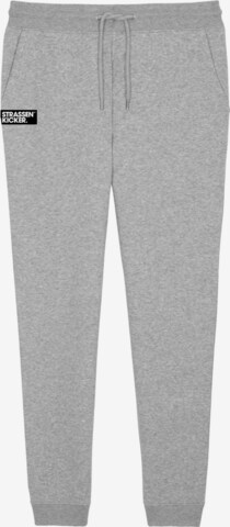 STRASSENKICKER Tapered Pants in Grey: front