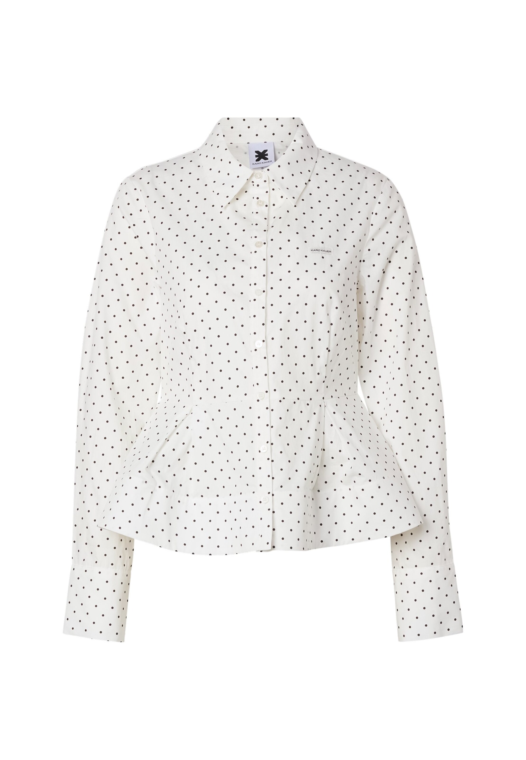 Karo Kauer Blouse in White: front