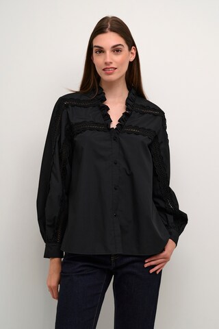 CULTURE Bluse in Schwarz: Vorderseite