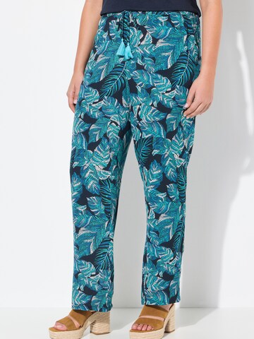 Ulla Popken - regular Pantalón en azul: frente