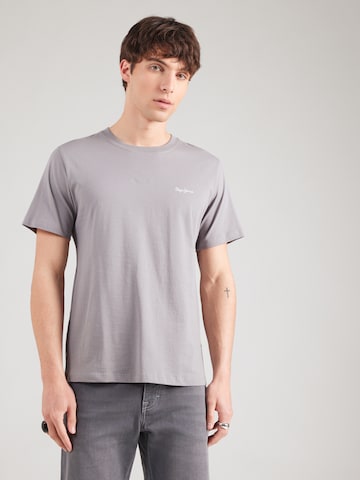 pilka Pepe Jeans Marškinėliai: priekis