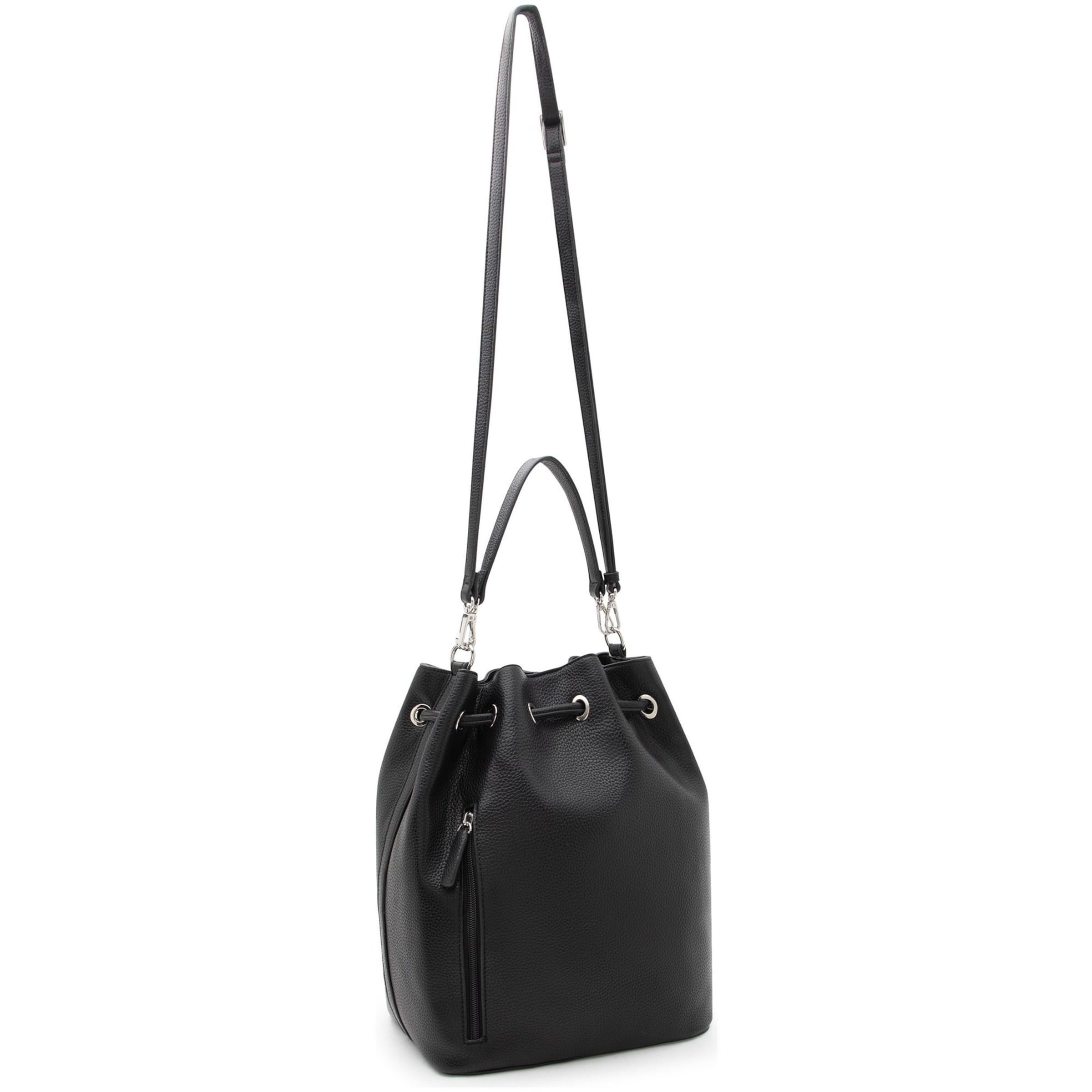 Borsa a sacco 'Rachelle' di L.CREDI in nero