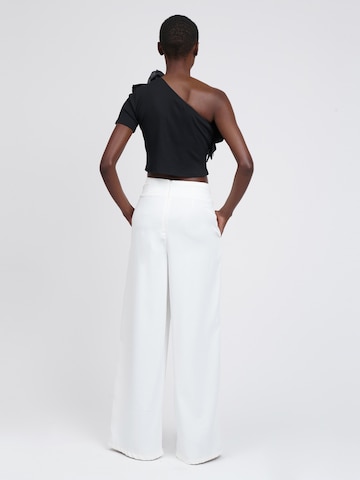 Influencer Široký strih Nohavice - Biela