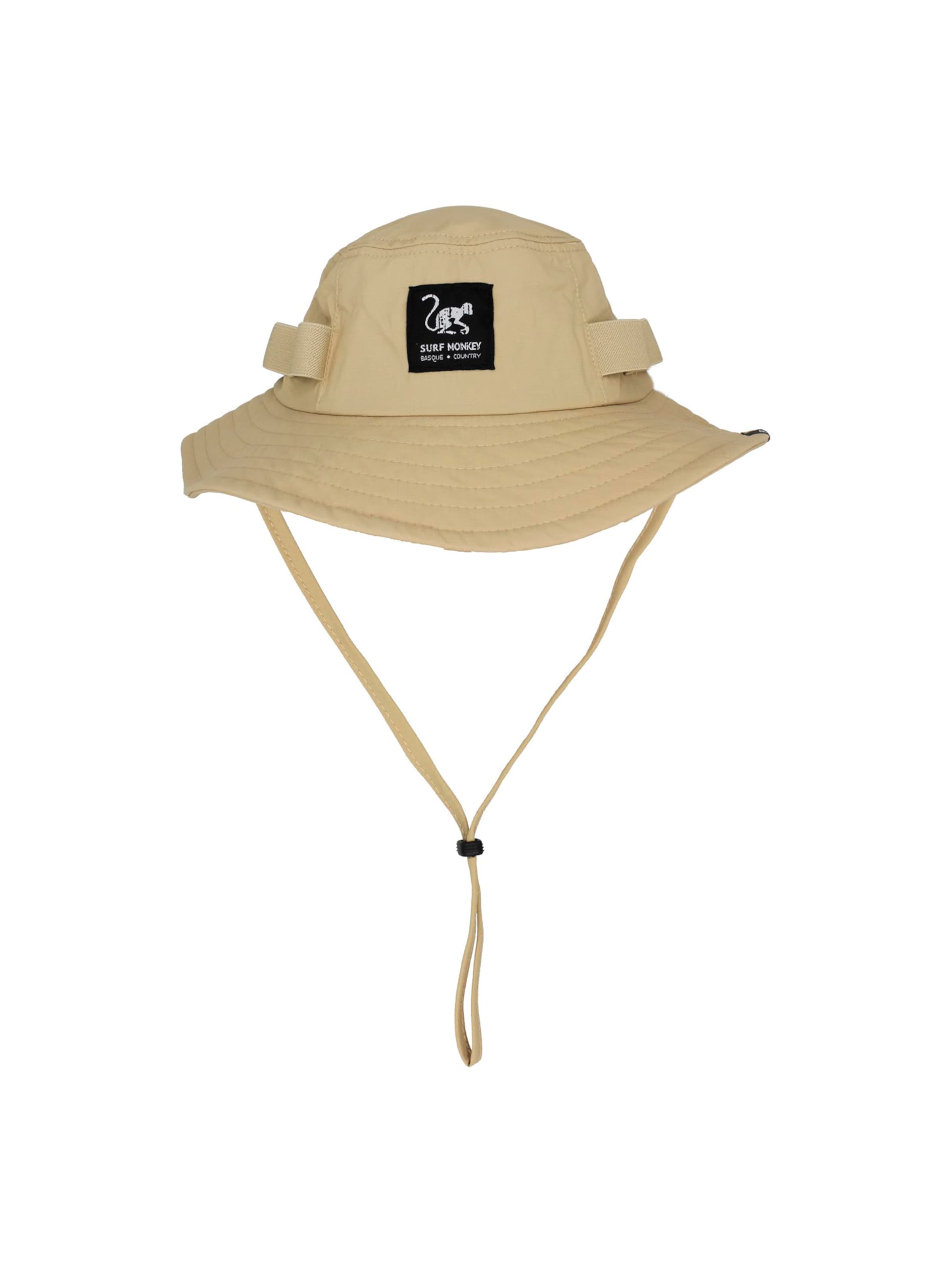 Chapeaux de sports Surf Monkey en beige : devant
