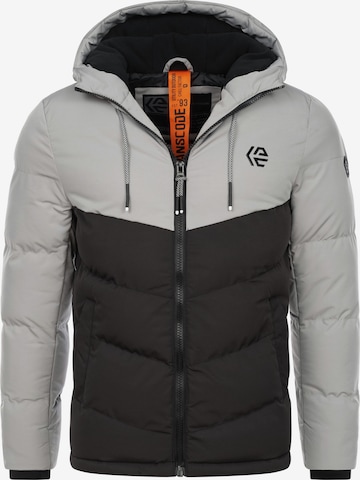 INDICODE JEANS Winter jacket ' Agiotis ' in Grey: front