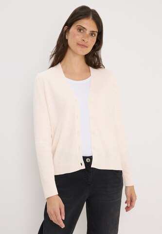 CECIL Knit Cardigan in Beige: front