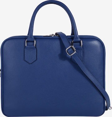 Porte-documents Cluty en bleu : devant