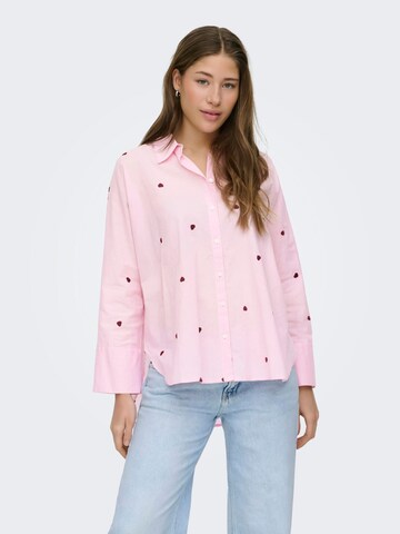 ONLY Blouse in Roze: voorkant