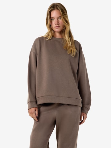 Noisy may Sweatshirt 'BLOOM' in Bruin: voorkant