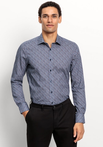 OLYMP Slim Fit Hemd in Blau: Vorderseite
