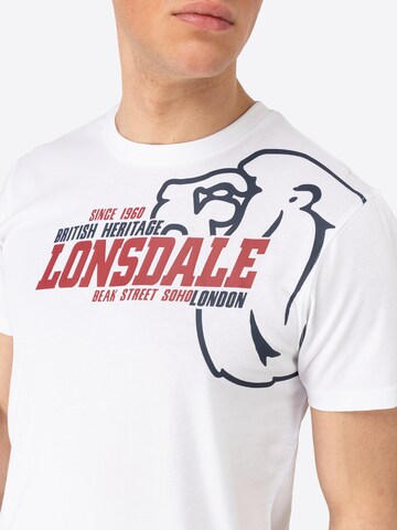 Maglietta 'Walkley' di LONSDALE in bianco