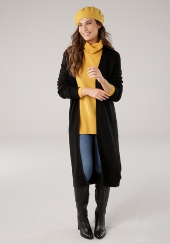LAURA SCOTT Knit Cardigan in Black