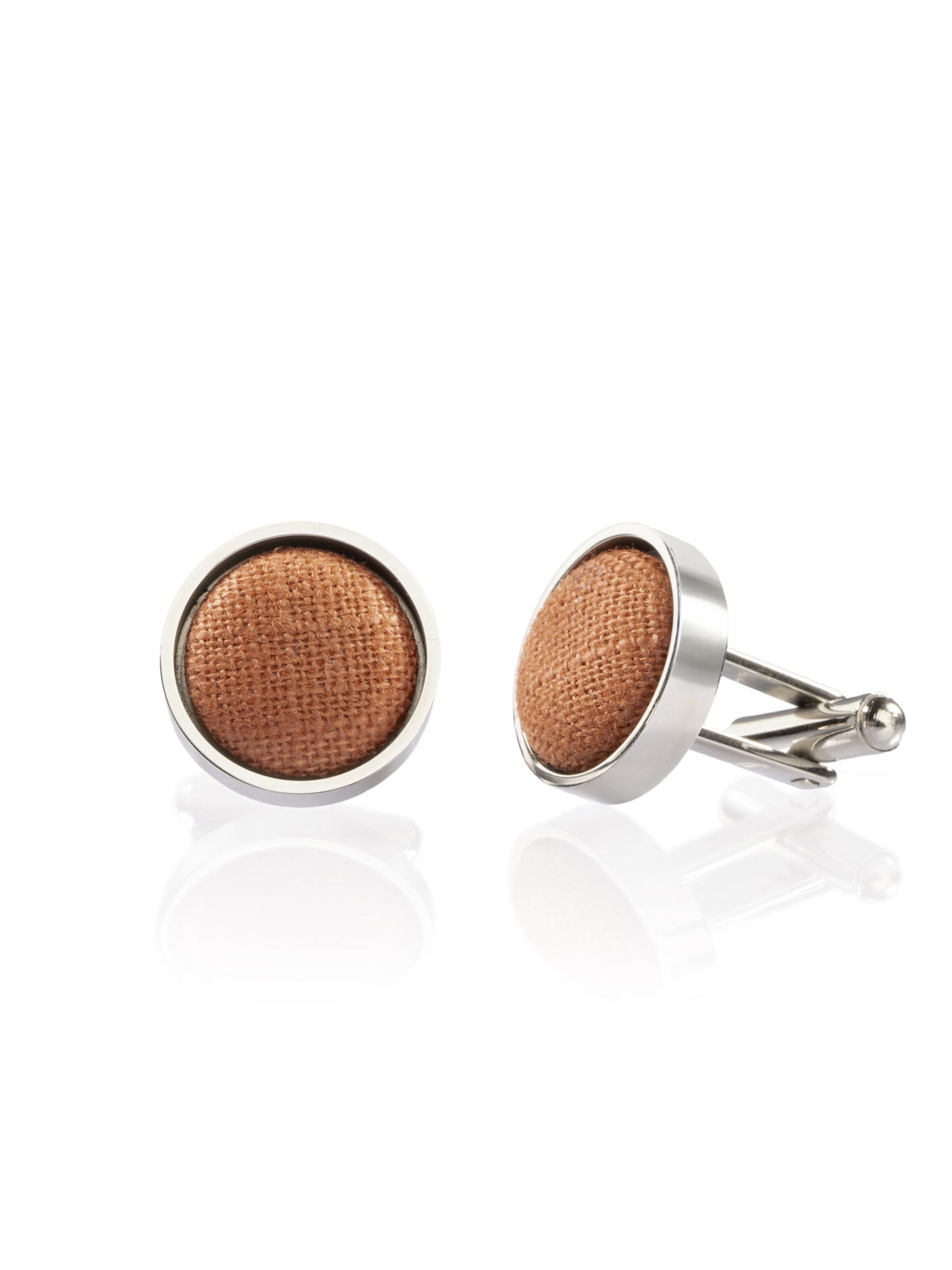 FAFIGO Cufflinks 'Nonno Claudio' in Brown: front