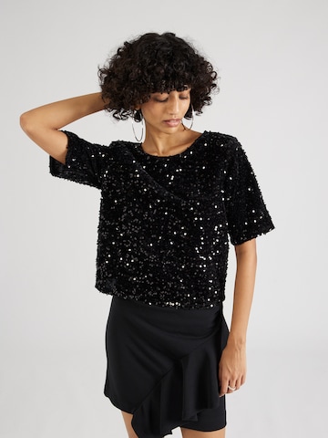 PIECES Blouse 'Kam' in Zwart: voorkant