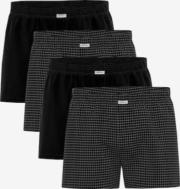 SEIDENSTICKER Boxershorts in Schwarz: Vorderseite