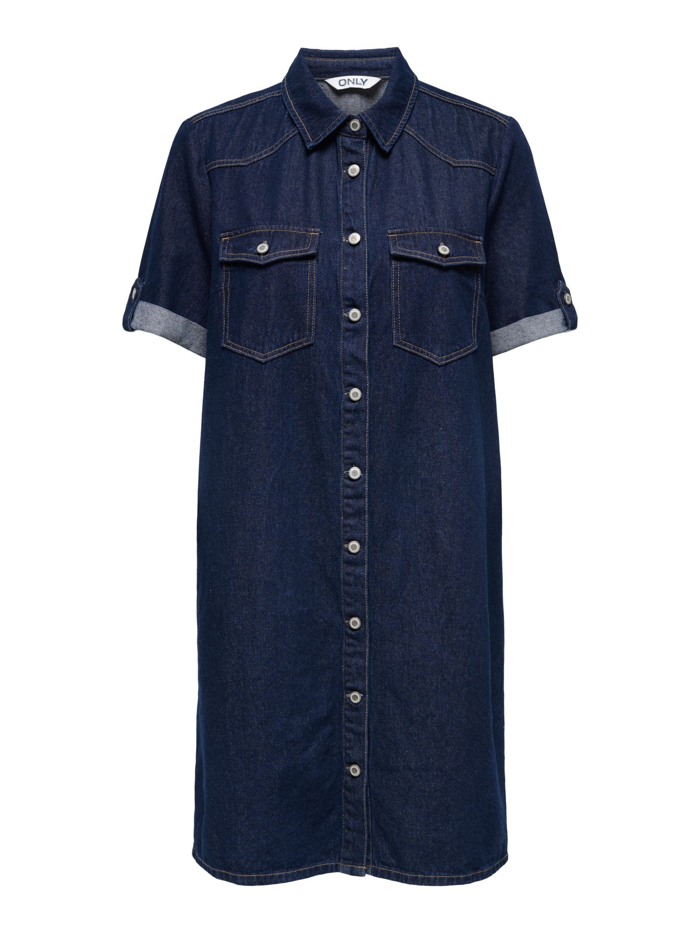 ONLY Blousejurk 'ONLLisa' in Blauw: voorkant