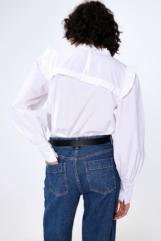 Aligne - Blusa 'Gaura' en blanco