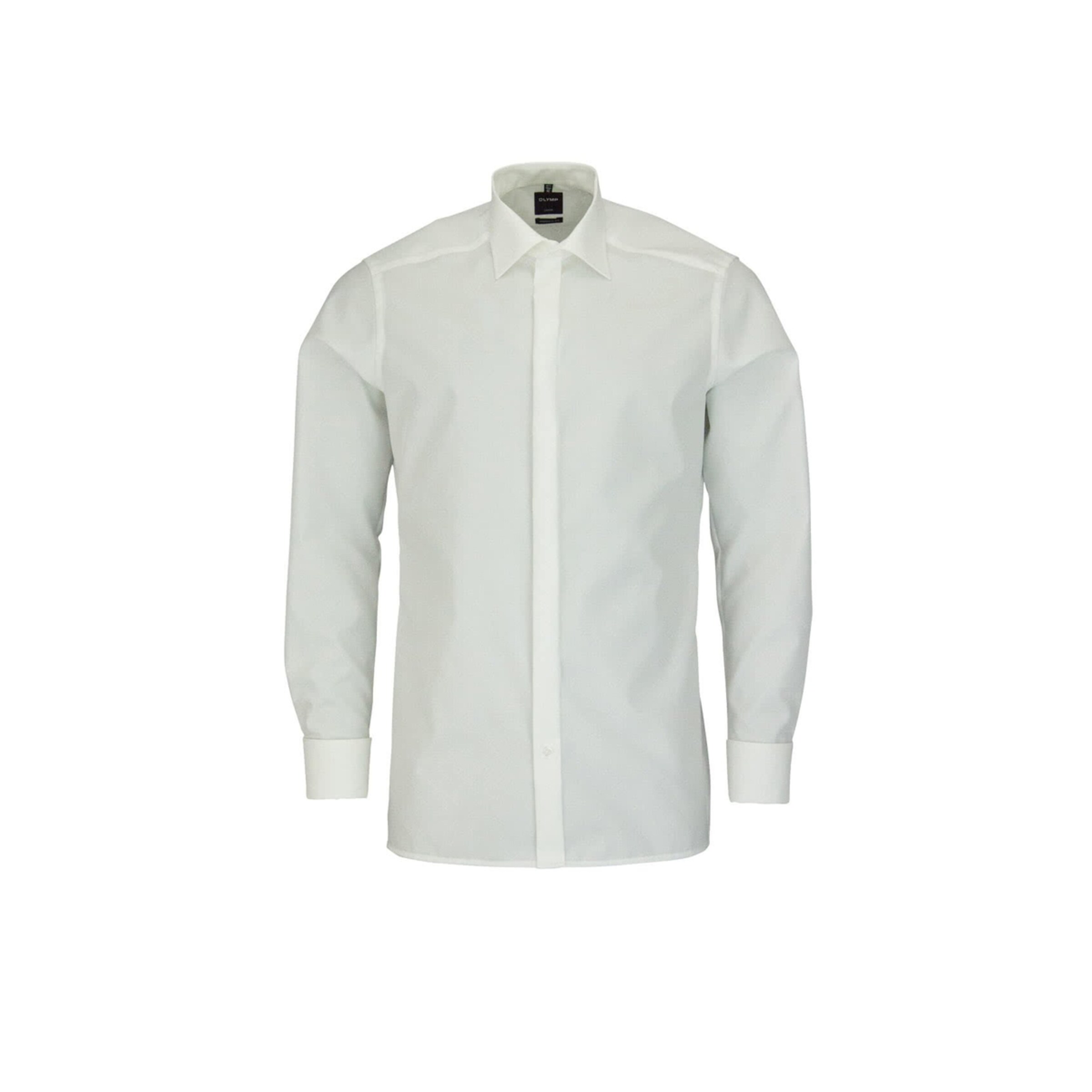 OLYMP Regular fit Zakelijk overhemd in Beige: voorkant