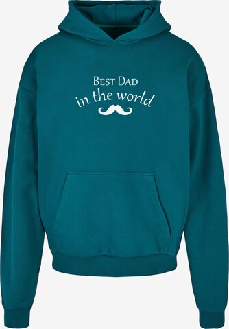 Merchcode Sweatshirt 'Fathers Day - Best dad in the world' in Green: front