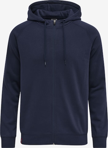 Hummel Zip-Up Hoodie in Blue: front