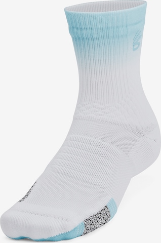 UNDER ARMOUR Athletic Socks in White: front