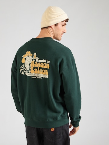 Sweat-shirt 'American Script' Carhartt WIP en vert : devant