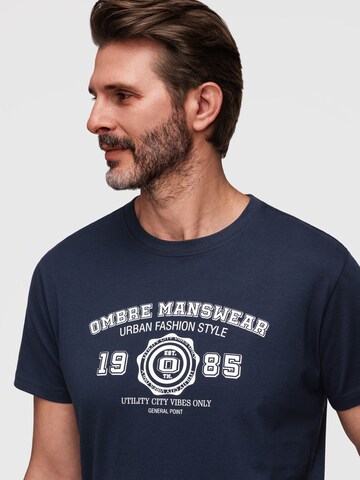 Ombre Shirt in Blauw