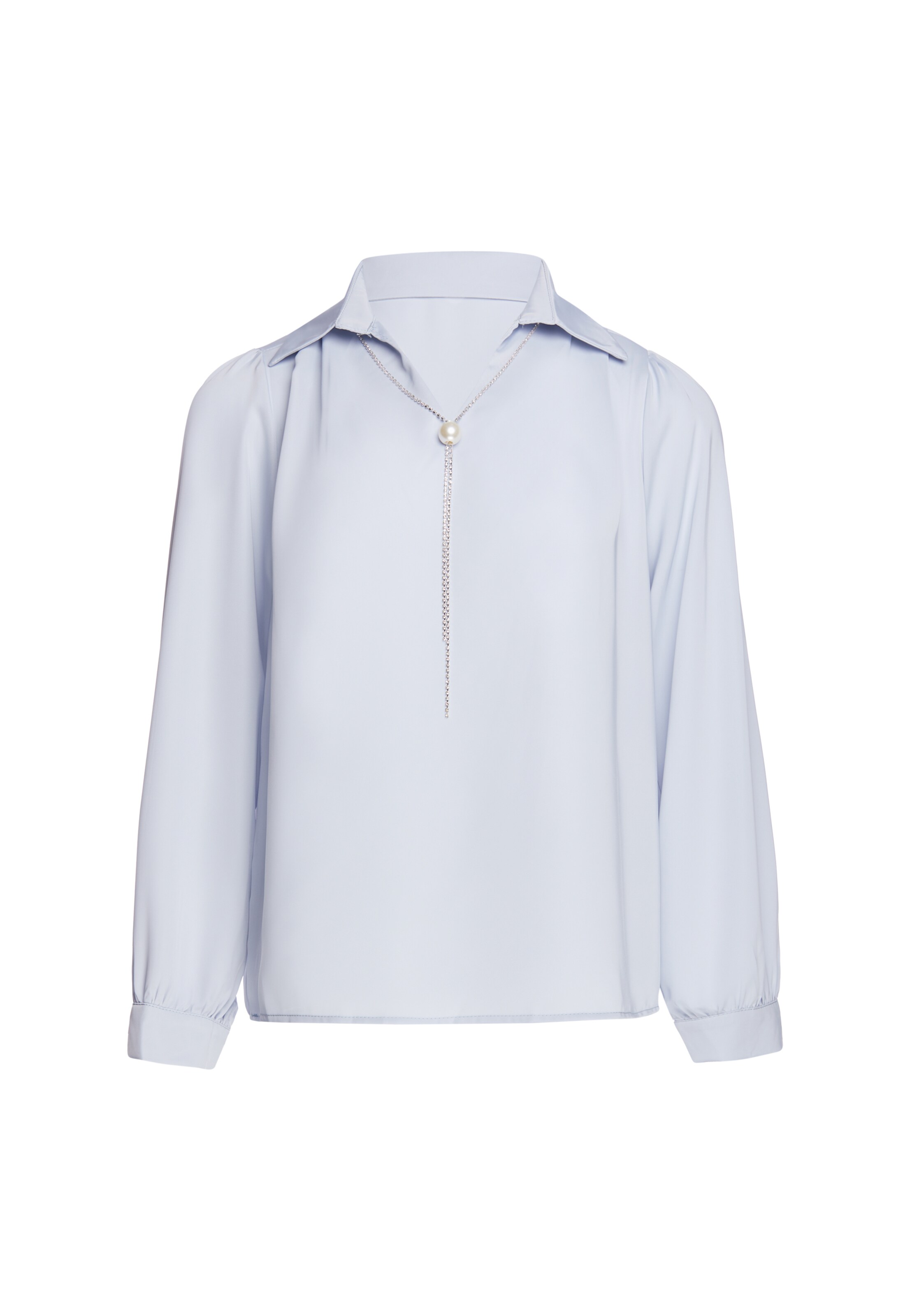 faina - Blusa en azul: frente