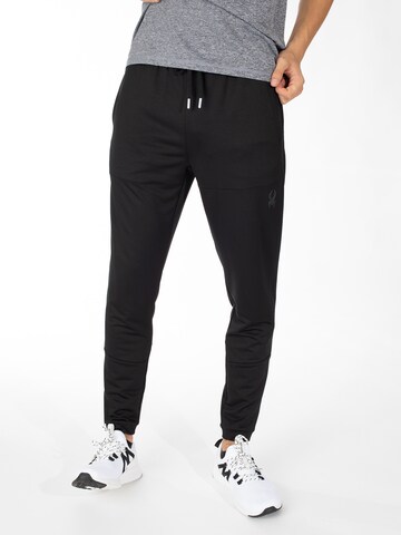 Regular Pantaloni sport de la Spyder pe negru: față