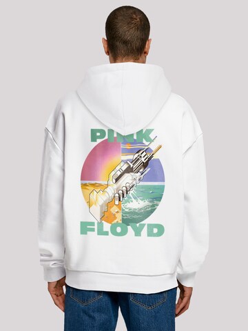 Sweat-shirt 'Wish You Were Here' F4NT4STIC en blanc : devant