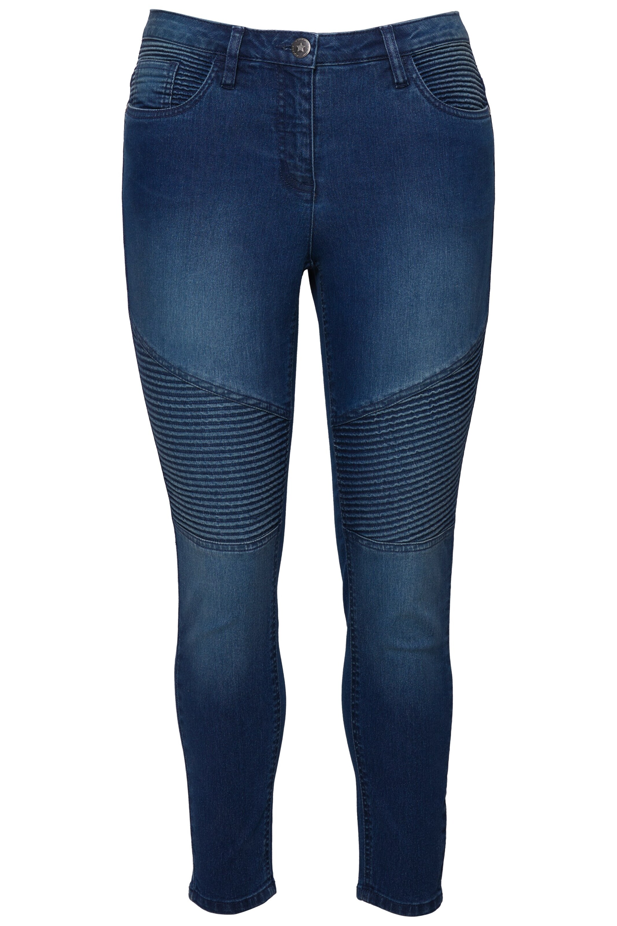 Angel of Style Slimfit Jeans in Blauw: voorkant