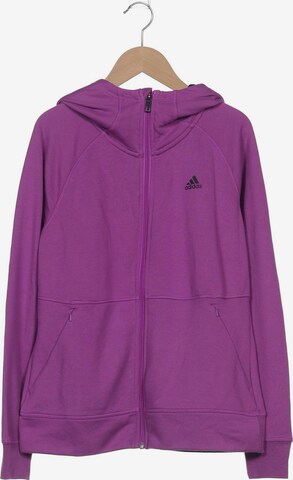 ADIDAS PERFORMANCE Sweatshirt & Zip-Up Hoodie in L in Purple: front