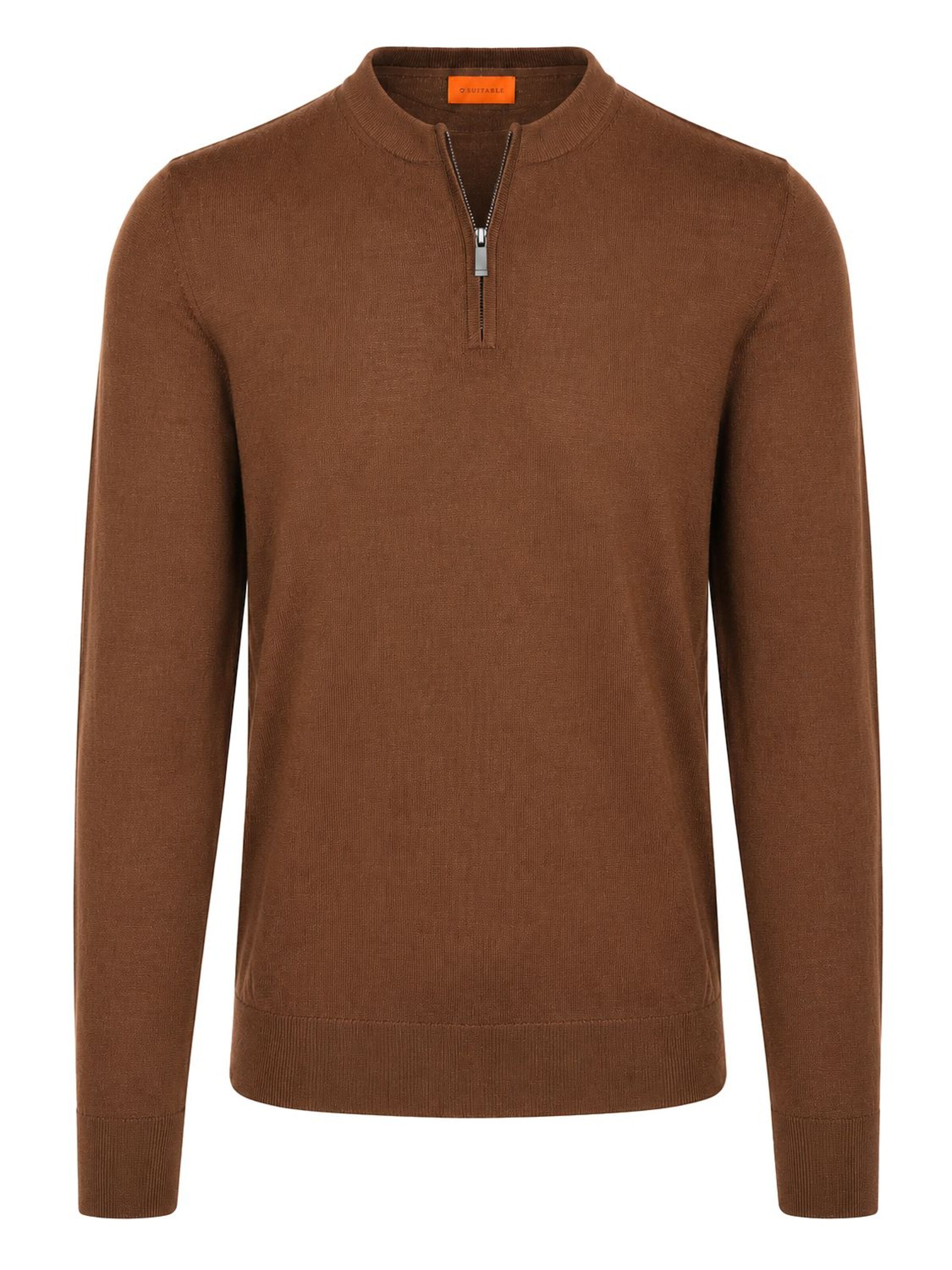 T-Shirt Suitable en marron : devant