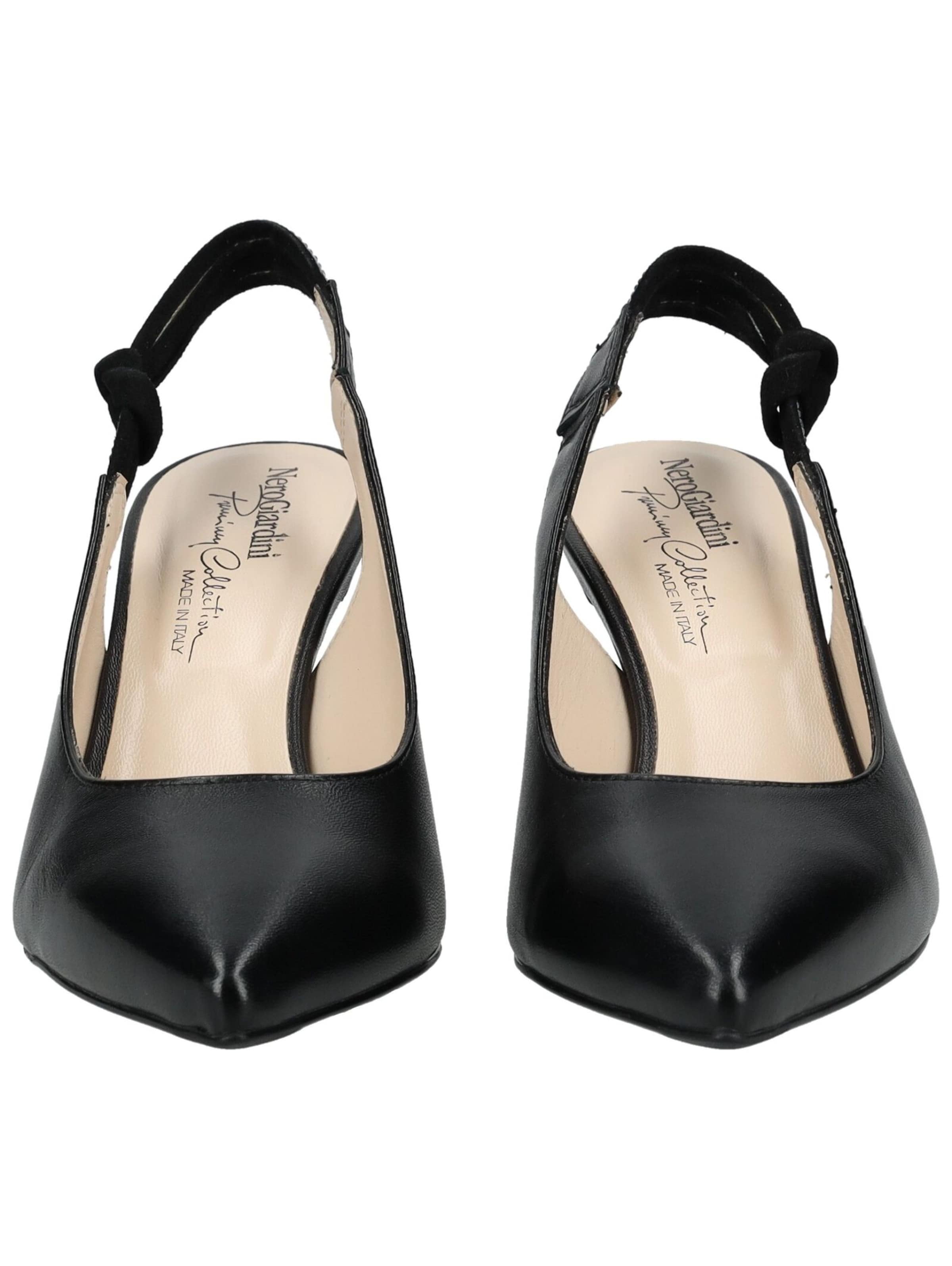 Décolleté sling di Nero Giardini in nero