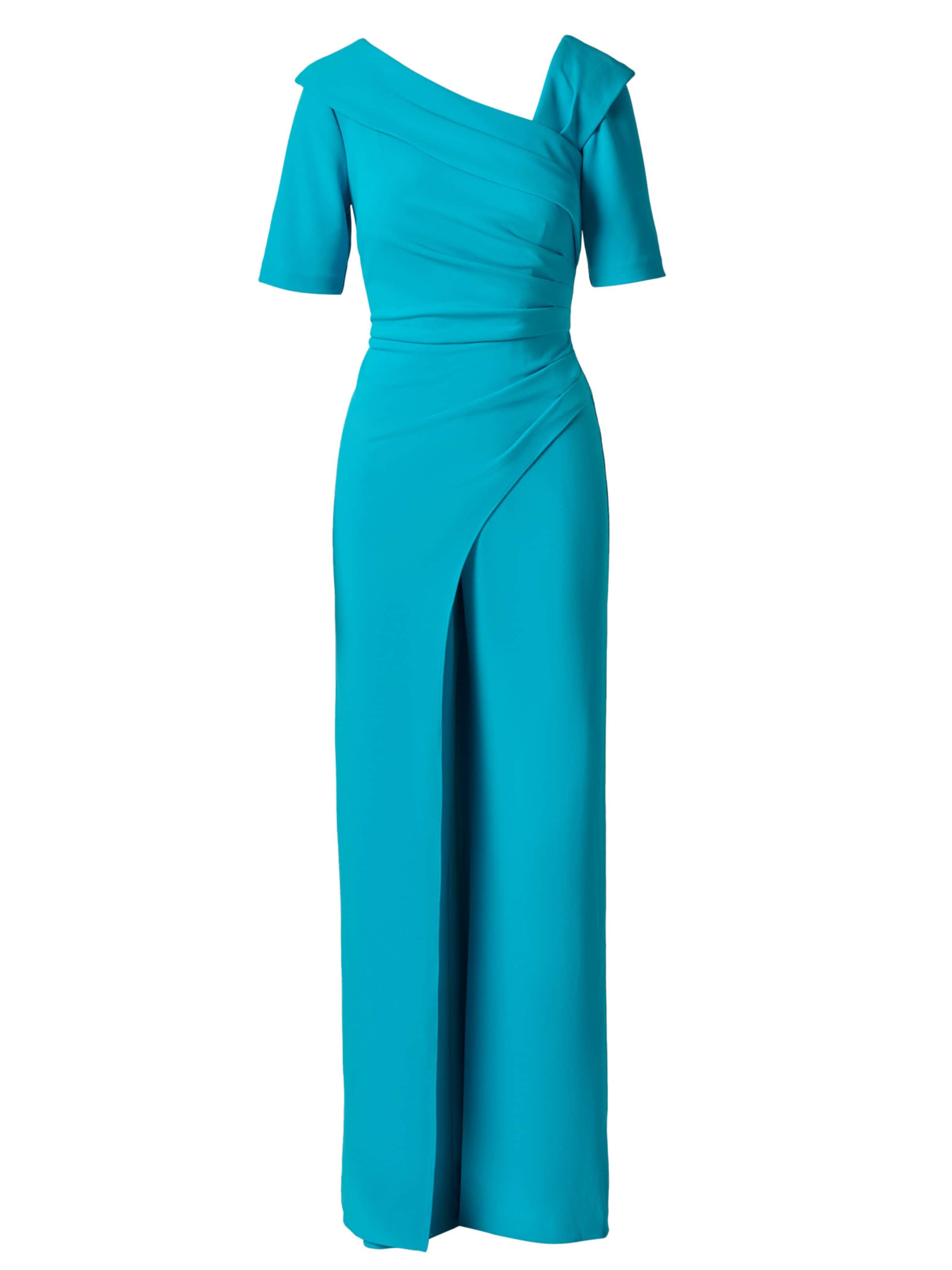 Adrianna Papell Jumpsuit 'Knit Crepe Jumpsuit' in Blue: front