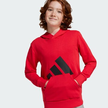 ADIDAS SPORTSWEAR Αθλητική μπλούζα φούτερ 'Essentials' σε κόκκινο