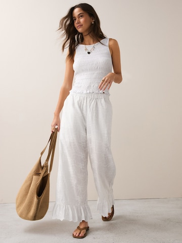 Wide leg Pantaloni di Next in bianco