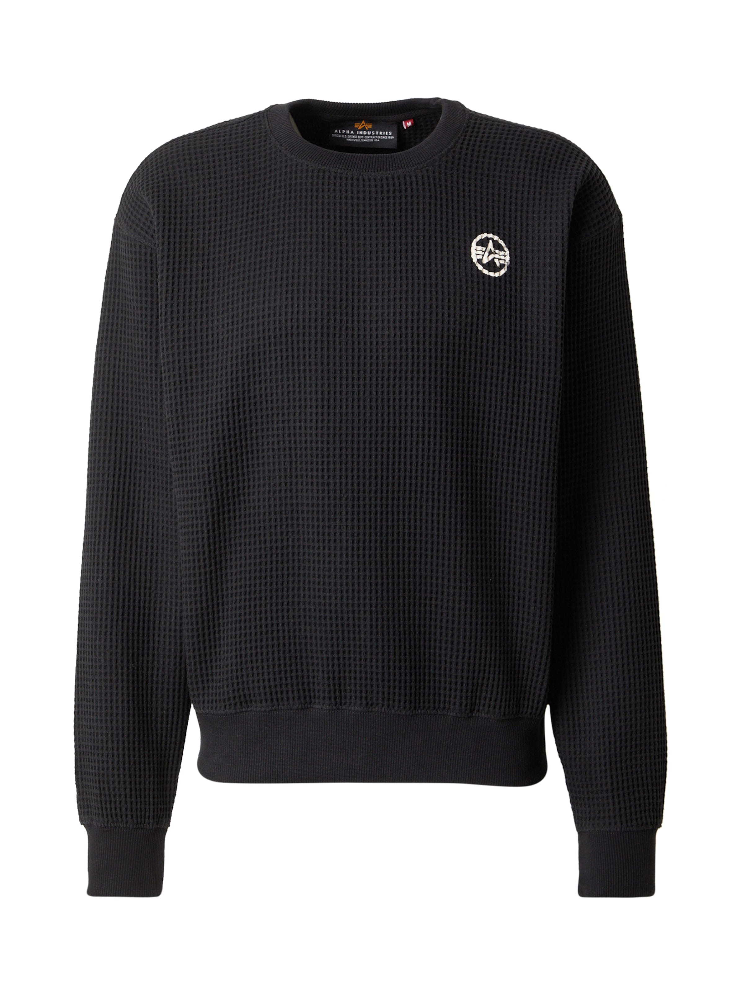 ALPHA INDUSTRIES Dressipluus 'Studio', värv must: eest vaates