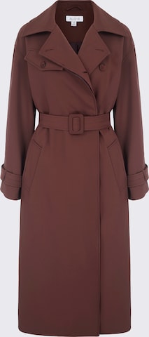 Aligne Between-Seasons Coat 'Gilda' in Brown: front