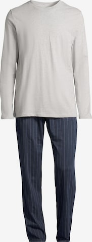 SCHIESSER Pajamas long 'Night & Home' in Blue: front